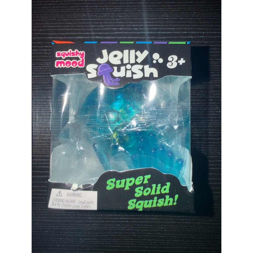Unbranded Blue NIB Jelly Squish Jellyfish Stress Toy Squishy Squeeze